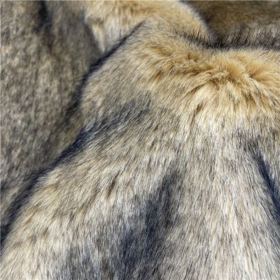 wholesale faux synthetic plush fur fabric for shearling jacket