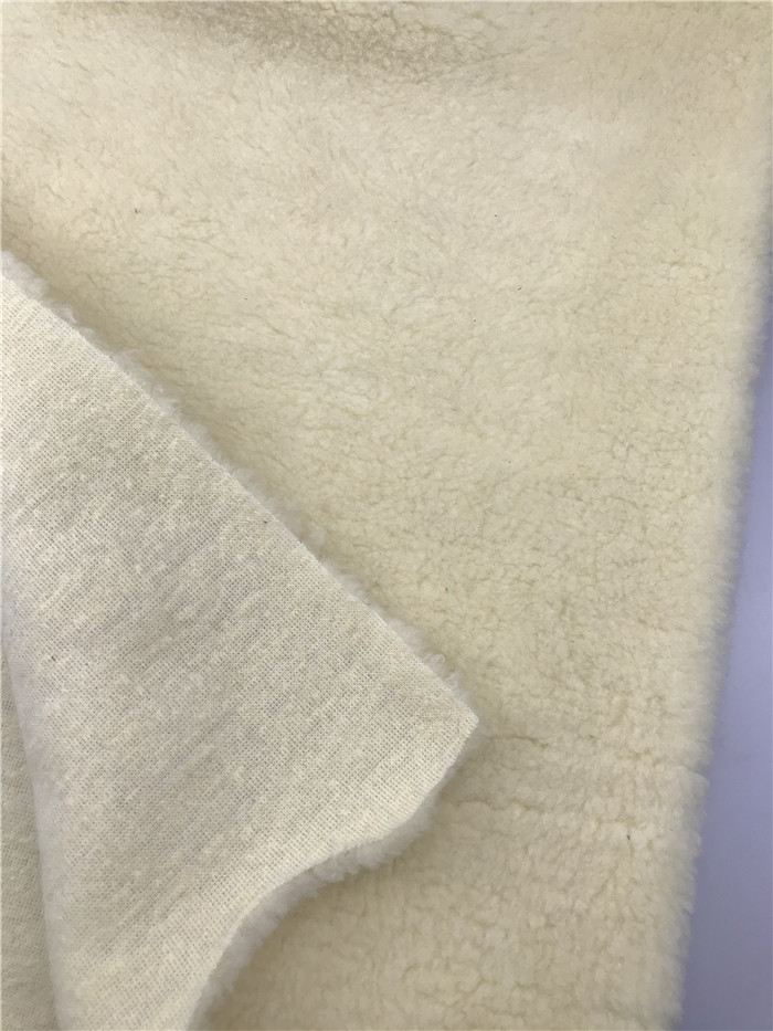 Flat sheared shoe hat lining fabric